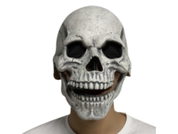 Máscara de Esqueleto Assustadora Mali para Halloween com Mandíbula Móvel - Adereços para Cosplay