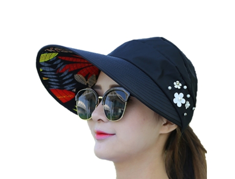 Visera Parasol - Perla Hoja - Negro Visera Parasol - Perla Hoja - Negro JEIIBRZUI