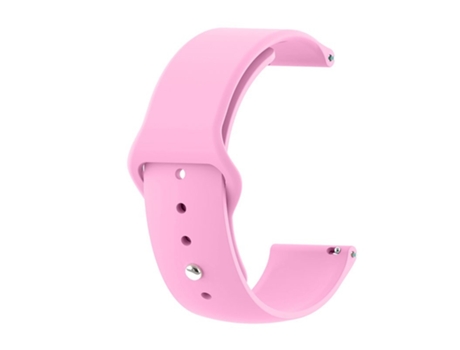 Correa Universal Elegance Silicona 22mm para Smartwatch Xiaomi/Amazfit/SAMSUNG/Huawei/Realme/Ticwatch Rosa