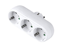 Adaptador De Enchufe De 3 Vías, Enchufe Múltiple De Pared O Mesa 16a/250v Pwv