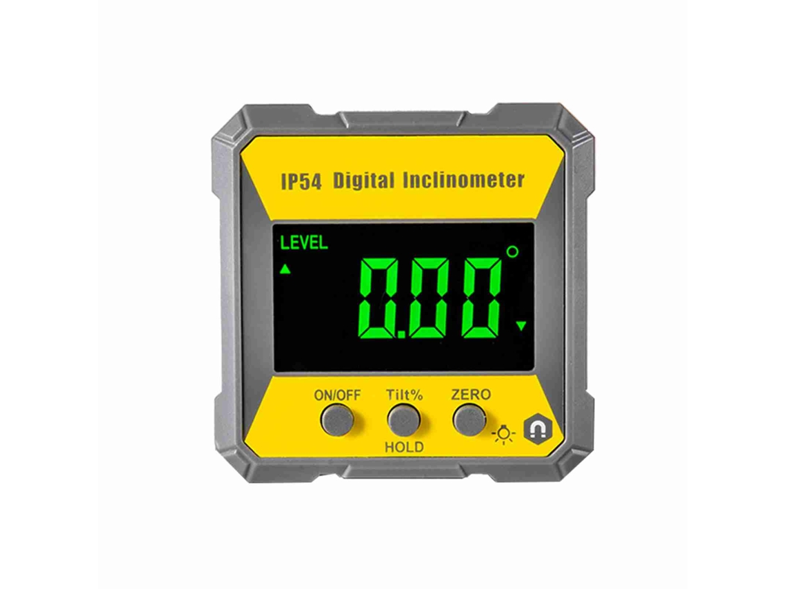 Protracto Digital Inclinómetro Lcd 4 X 90 Grados 0.2° Precisión Nivel Magnético Ip54 Para Carpintería Mecánica Reparación Automotriz