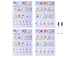 2026-2 Set Pegatina De Pizarra Blanca Autoadhesiva Pvc Reutilizable Para Pared Letras Alfabeto Educativo Preescolar