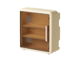 Caja De Almacenamiento Para Router Wi-fi De Montaje En Pared Con Ranuras Abiertas Y Ventana Semitransparente Para Uso En Oficinas.