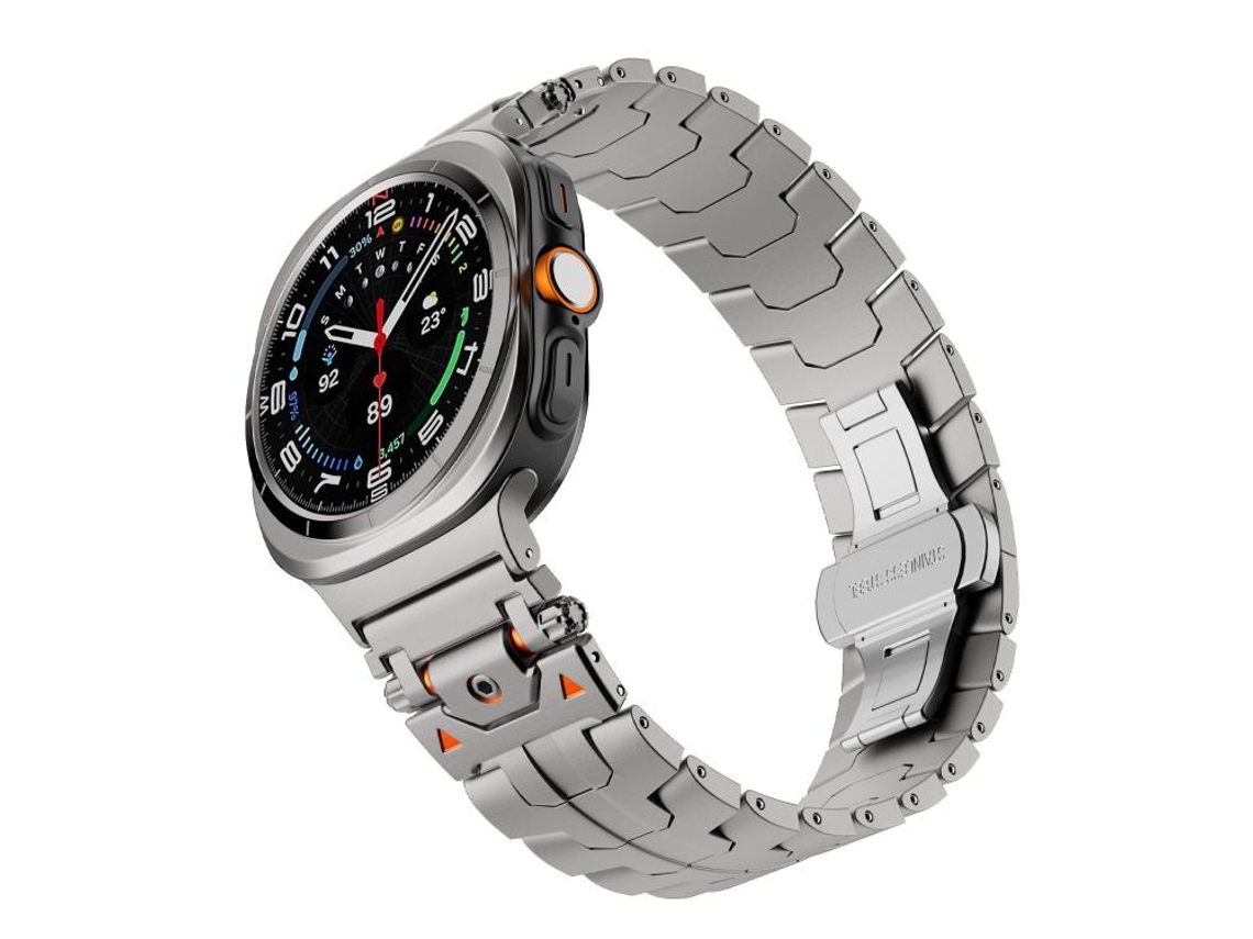Correa para Samsung Galaxy Watch Ultra 2025 SFWINL de acero inoxidable con cierre de mariposa