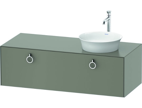 DURAVIT Tulip blanco, mueble de baño colgado en la pared, ancho 1300 x profundidad 550mm, con 1x extraíble, con tirador, WT4982R