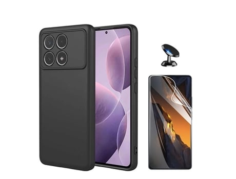 Protector de Pantalla Full Cover Frente Carro para Xiaomi Xiaomi Poco F6 Pro PHONECARE Negro