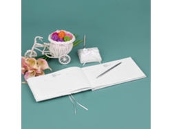 Libro de firmas para bodas con portalápices