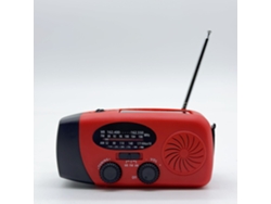 Radio de emergencia portátil Yuysan YY 071p FM/AM, recargable por energía solar, dinamo de manivela, linterna LED, 2000 mAh, alarma SOS roja