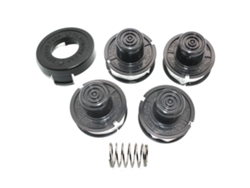 Carrete de alimentación por impacto de línea E (paquete de 4) compatible con recortadoras Black Decker GL250 GL310 GL360 GLC500 ST200 ST300 ST400 ST1000 A6226 Lahdek
