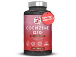 Coenzima Q10 200 mg, 120 cápsulas, fermentación natural. Mejora la energía y la salud cardiovascular. La coenzima Q10 (ubiquinona) aumenta la función muscular.