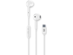 Cellline Capsule Auriculares Estéreo Diseño In-Ear USB-C Micrófono y Botón de Respuesta para Llamadas Blanco CELLULARLINE