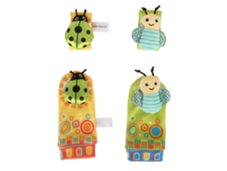 Yncm-set De Manguitos Y Calcetines Con Sonajero Para Bebé, Animales Bonitos, Manos Y Pies