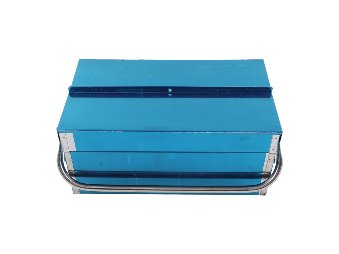 Caja de herramientas plegable de acero inoxidable