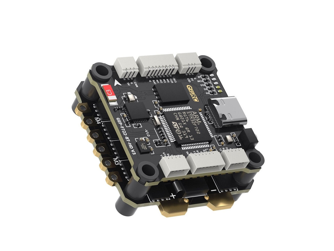 F722+32bits 50a 30.5x30.5mm Geprc Taker F722 Bt Hd V3 Controlador Vuelo 3-6s 50a 32bits 4en1 Esc Fpv