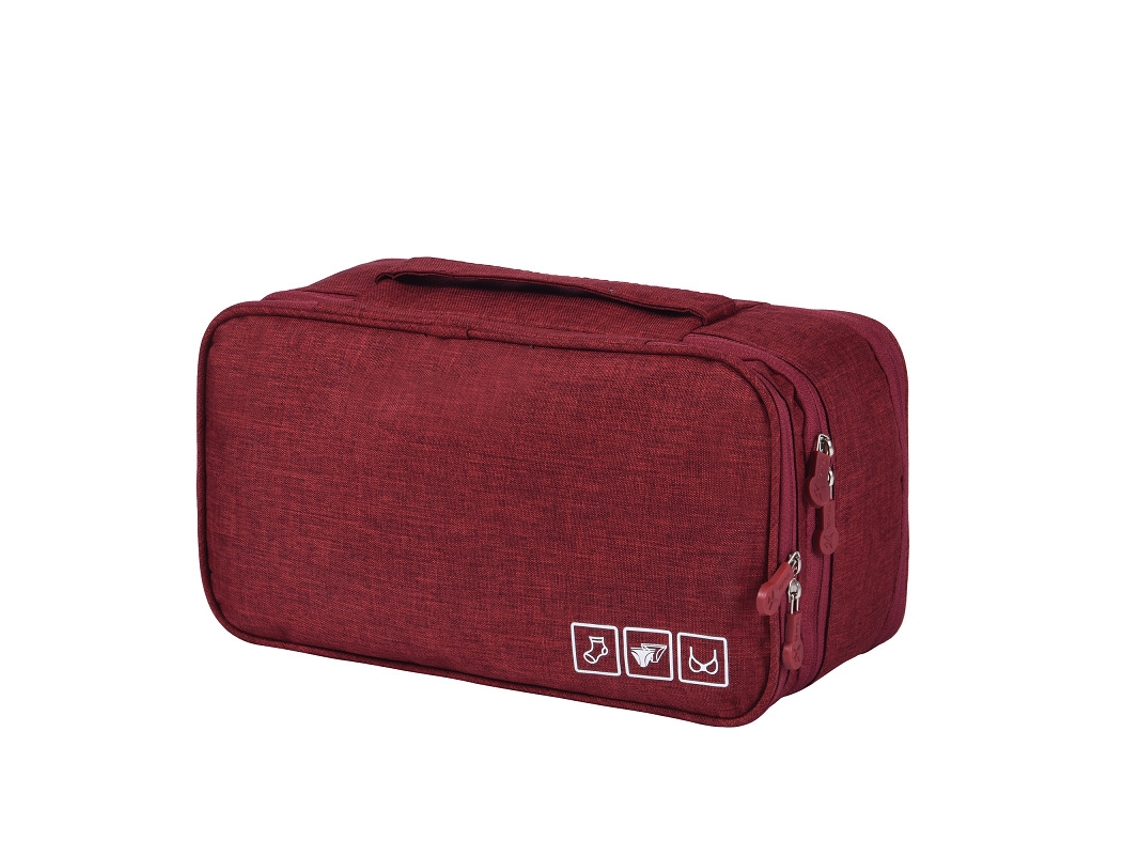 Organizador De Ropa Interior De Viaje De Gran Capacidad Para Sujetadores Y Calcetines, Material Oxford, Iones Positivos.