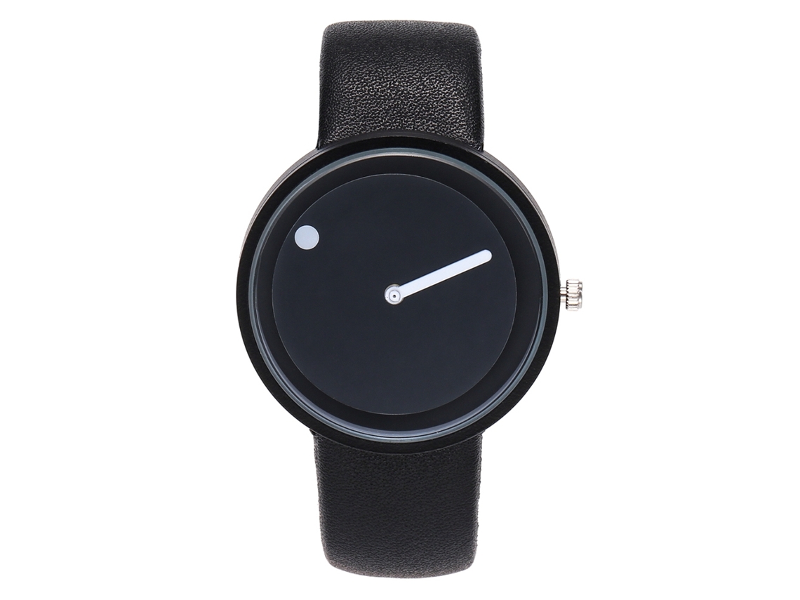 Reloj De Pulsera Analógico De Cuarzo Unisex Con Esfera Redonda Y Diseño Moderno.