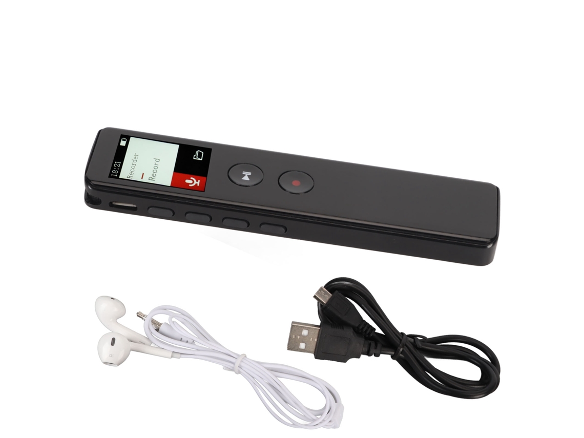 Grabadora De Voz Digital Con Reducción De Ruido Bluetooth 5.0 Reproductor Mp3 De 8gb