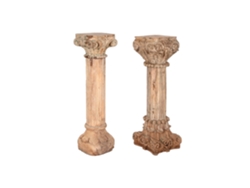 Columna Madera Tallada Pieza Unica 25x25x120cm