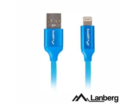 Cable LANGERG Usb-A 2,0 Macho / Lightning 8P Macho 1,8M (Negro)