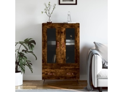 Lovely Home Armario Alto Derivados de Madera 69,5X31X115Cm Roble Ahumado
