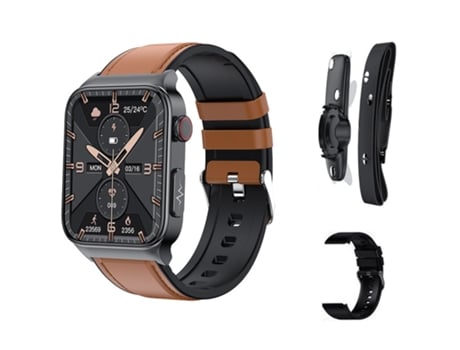 Smartwatch, pantalla grande de 1,92 pulgadas, modo multideporte, apto para Android y iPhone, Negro CHRONUS