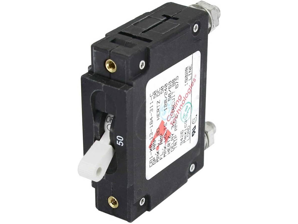 Interruptor BLUE SEA C-Series Single Pole Circuit Breaker Negro