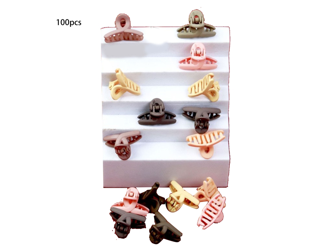 100 Clips De Pelo Mini Bonitos Para Mujeres Y Niñas, Variedad De Diseños, Plásticos Y Resinas, Para Peinados Diarios Y Ocasiones Especiales