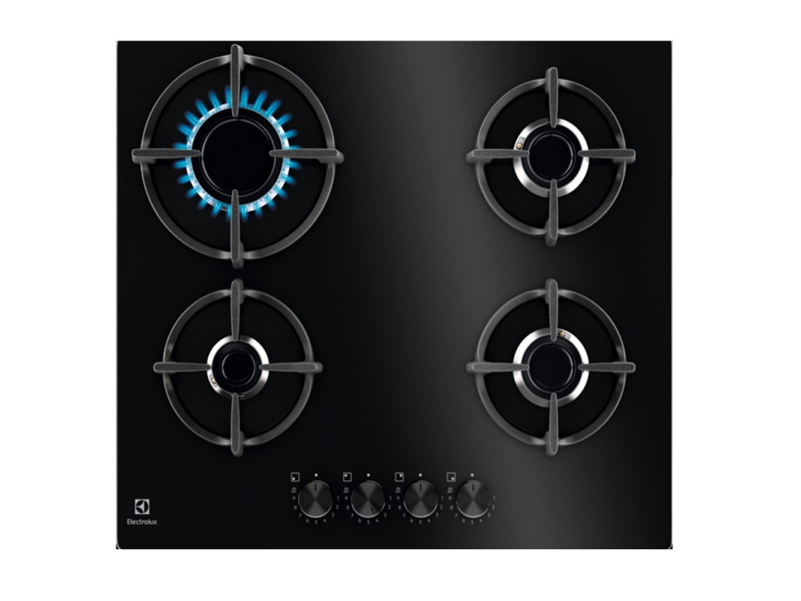 Placa de Gas ELECTROLUX EGG64272K (Gas Natural - 60 cm - Negro)