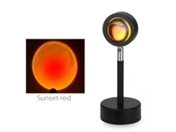 Proyector De Atardecer Led Lámpara De Mesa Usb Luz Nocturna Para Hogar Decoración De Pared Fondo Para Fotografía Y Transmisión En Vivo