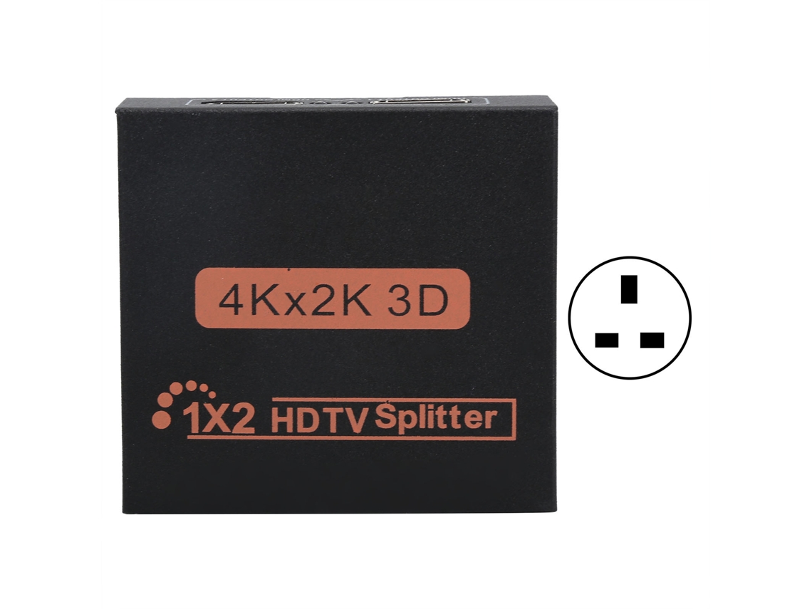 Vlrla-2026novosplitter Hdmi 4k 1-in 2-out Con Enchufe Uk