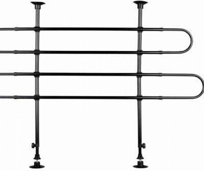 Barrera de Coches para Perros TRIXIE Altura Regulable (Negro - 110x140cm - Metal)