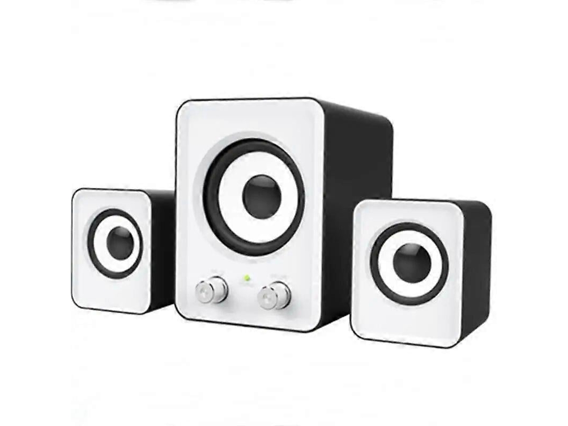 Sistema de altavoces multimedia FT202 con subwoofer y audio activo USB para portátil 2.1 Chaberlu