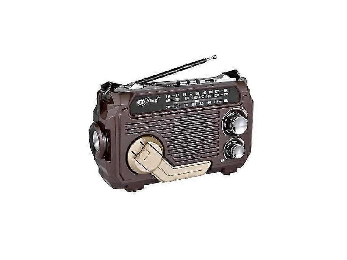 Radio Radivive con energía solar, radio portátil de emergencia con manivela y fuente de alimentación solar. GOKOCO
