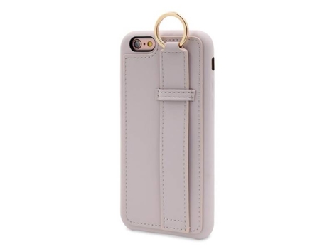 Funda con Cordón Anillo Elegante para iPhone 6 Plus MUVIT Piel Beige