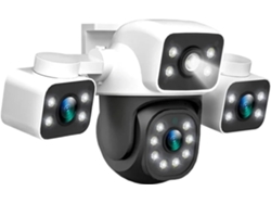 Cámara Ip Wifi De 6 Mp, 3 Lentes, Pantallas, Zoom 10x, Detección Por Ia, Seguimiento.