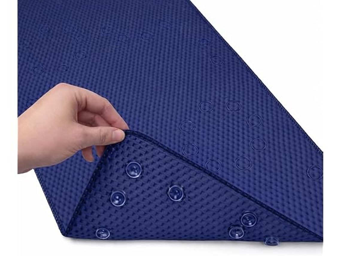 Alfombrilla De Baño Premium Antideslizante De Espuma Suave Con Orificios De Drenaje Y Ventosas - 91,4 X 43,2 Cm, Fácil De Limpiar, Apta Para