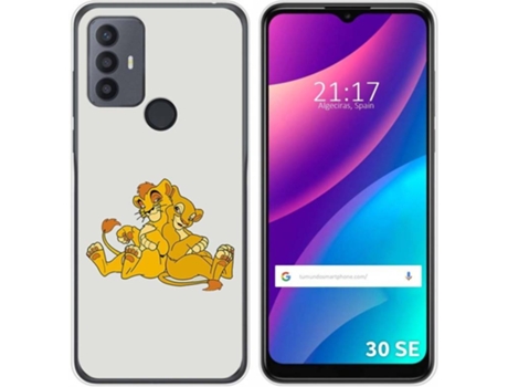 Carcasa para TCL 30 SE TUMUNDOSMARTPHONE Dibujos Leones Multicolor