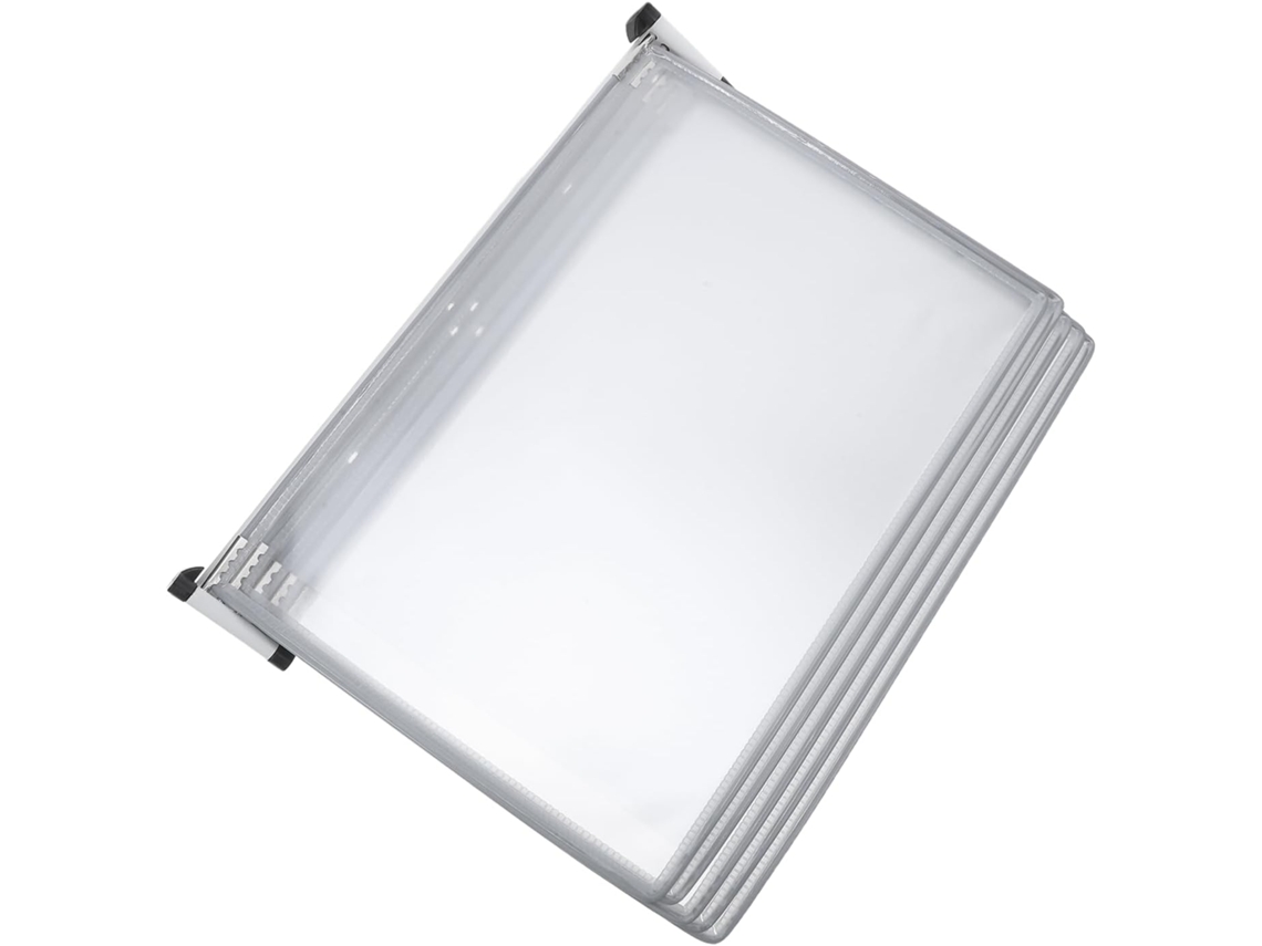 Soporte Para Folletos A4 De Pared, 5 Páginas, Plástico Gris, Organizador De Archivos Colgante De Pared