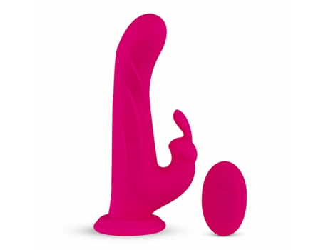 Vibrador Coelho Whirl-Pulse & Remote Control Feelztoys Fúcsia
