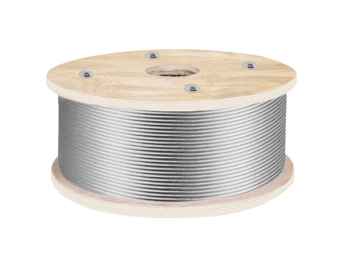 Cable de acero inoxidable 152 MX 4.8 mm para rampas, jardines y cercas Tekmaquinas