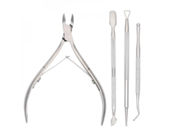 Kit De Herramientas Para Manicura Y Pedicura Con Alicates Para Cutículas, Extractor Y Tijeras De Acero Inoxidable Yfq