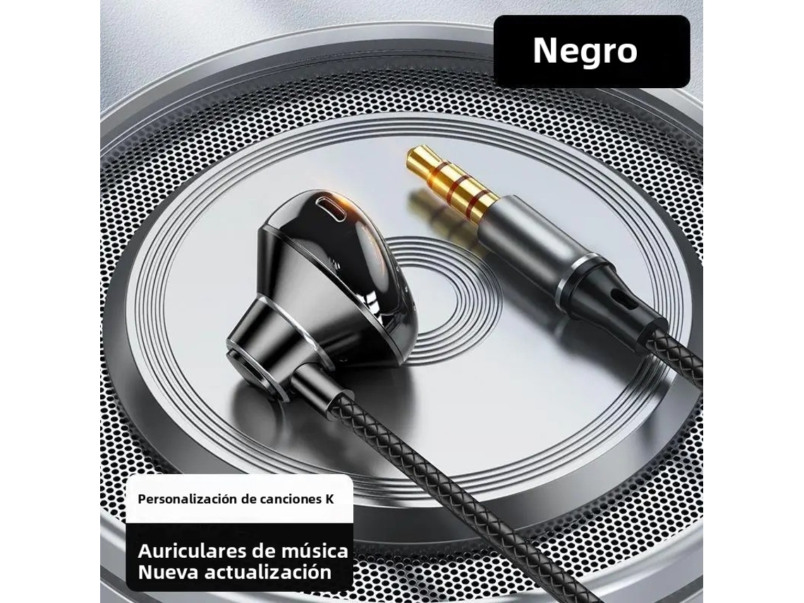 Auriculares Inalámbricos Estéreo Hifi Tipo C De 3,5 Mm Con Micrófono Hd (negros)