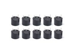 10pcs Buzzer Alarma Electromagnética Activa Sonido Continuo Dc 4-7v Tmb-12a05 Impermeable Abs