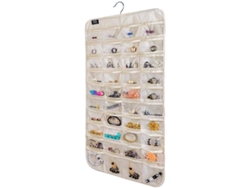 Organizador De Joyas Colgante, Apto Para 2025, 80 Bolsillos Para Guardar Joyas (beige)