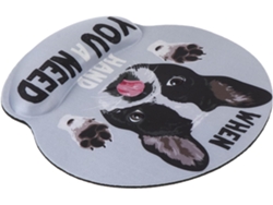 Alfombrilla ergonómica para ratón con reposamuñecas, antideslizante, cómoda y suave, compatible con ratones ópticos/inalámbricos.