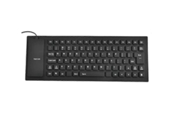 Teclado de silicona suave de 85 teclas para computadora, portátil, plegable, impermeable, con cable USB, para bicicleta eléctrica.