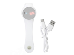 Dispositivo portátil con bombilla de luz infrarroja roja de 650 nm para reducir el dolor muscular en el cuerpo (gris).