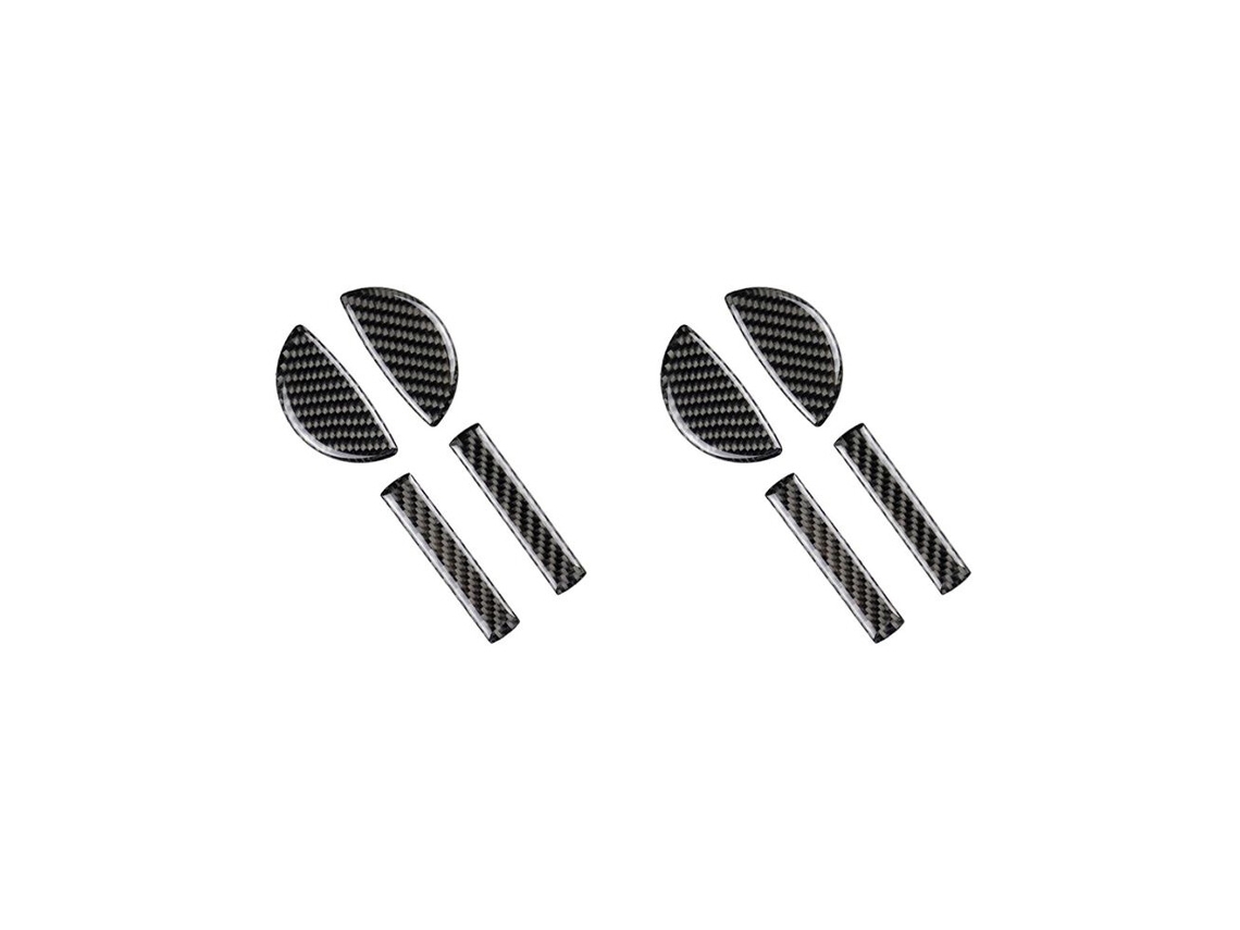 8x Para Cooper F54 F55 F56 Jcw F57 Cubierta De Manija De Puerta De Fibra De Carbono Embellecedor Adhesivos De Marco Decorativos Accesorios