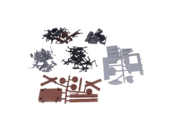 2026-kit De Juguetes De Guerra Con Figuras De Soldados, Carros Y Castillo Plástico Para Niños Jugar Interior