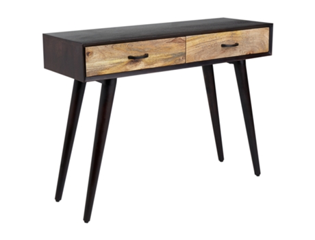 Consola de madera oscura y negro BELIANI Arabes